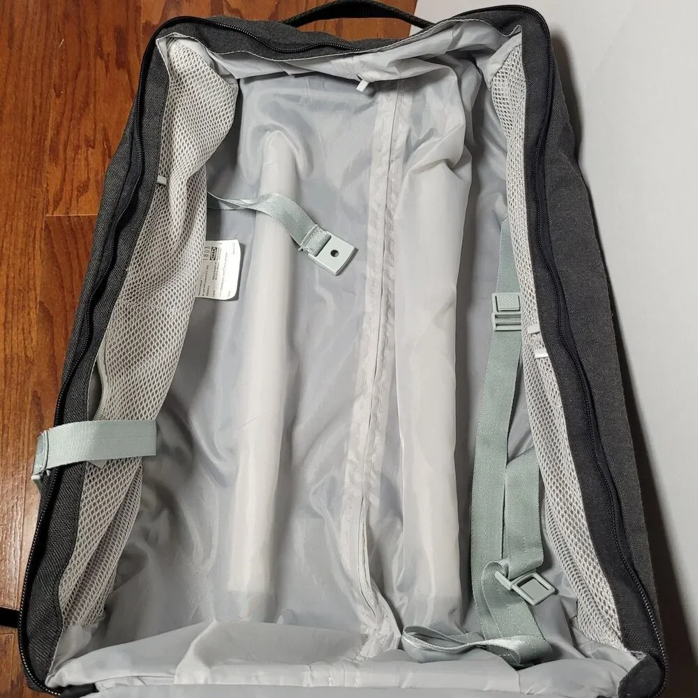 IKEA Forenkla Roller Carry On Bag Travel Luggage 15x11x31 Dark Gray Minimalist